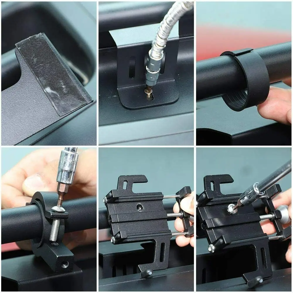 For 2011-2018 Jeep Wrangler JK JKU Dashboard Phone Holder Mount Bracket - Image 6