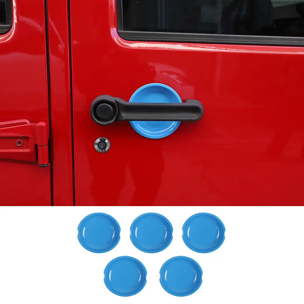 For 2007-2018 Jeep Wrangler JK JKU Door Handle Bowl Cover Trim - Image 18