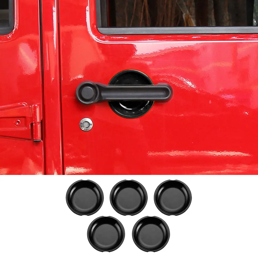 For 2007-2018 Jeep Wrangler JK JKU Door Handle Bowl Cover Trim - Image 19
