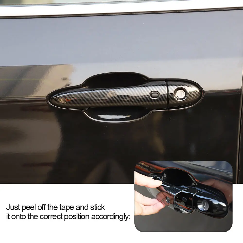 For Jeep 2014+ Cherokee / 2017-2025 Compass Door Handle Cover Trim - Image 3