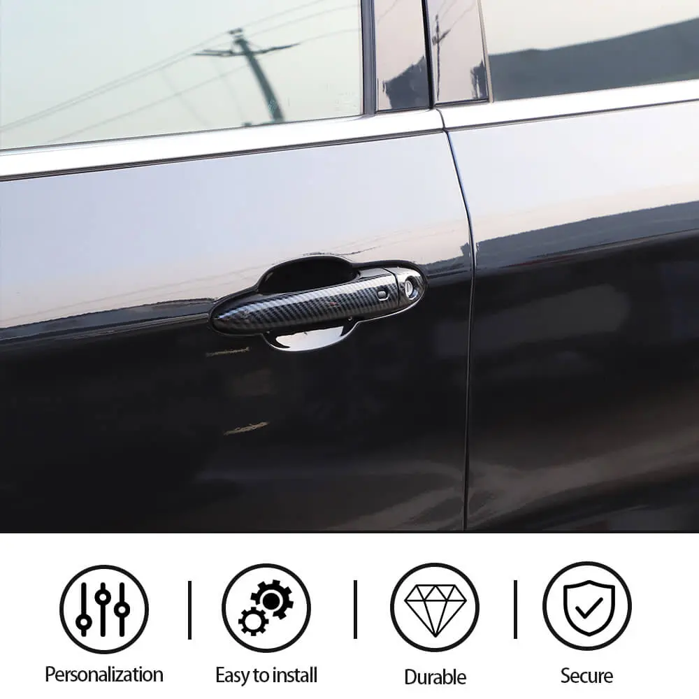 For Jeep 2014+ Cherokee / 2017-2025 Compass Door Handle Cover Trim - Image 4