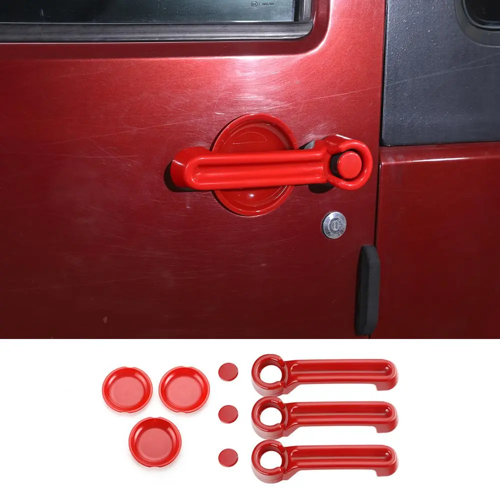 For 2007-2018 Jeep Wrangler JK 2-Door Door Handle Trim & Handles Bowl Decor Cover - Image 10