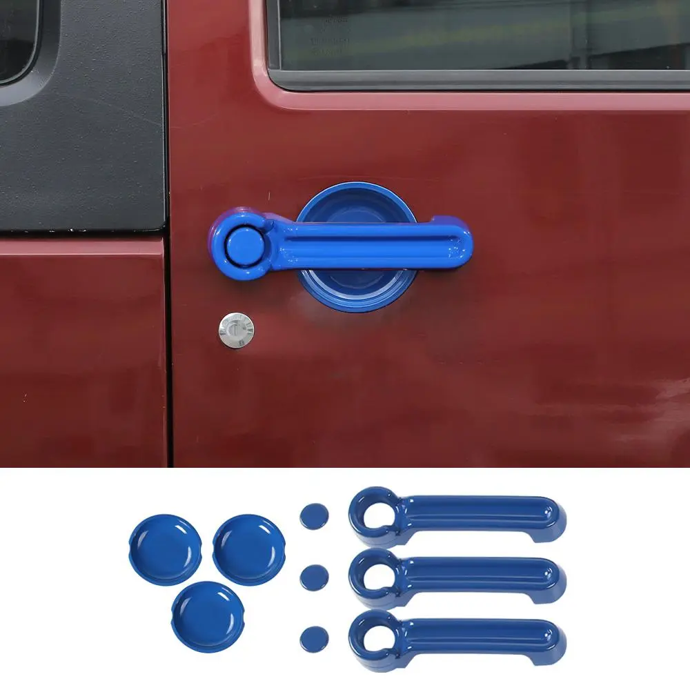 For 2007-2018 Jeep Wrangler JK 2-Door Door Handle Trim & Handles Bowl Decor Cover - Image 14
