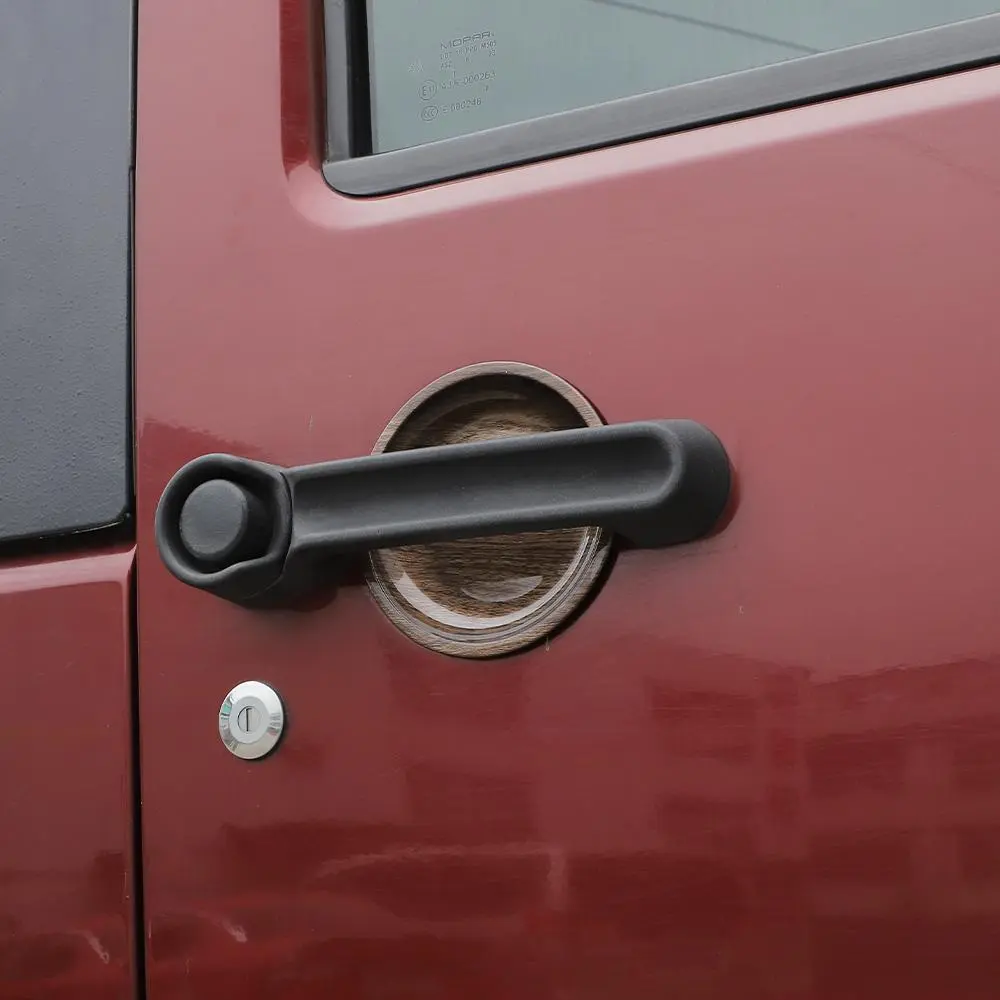 For 2007-2018 Jeep Wrangler JK 2-Door Door Handle Trim & Handles Bowl Decor Cover - Image 5