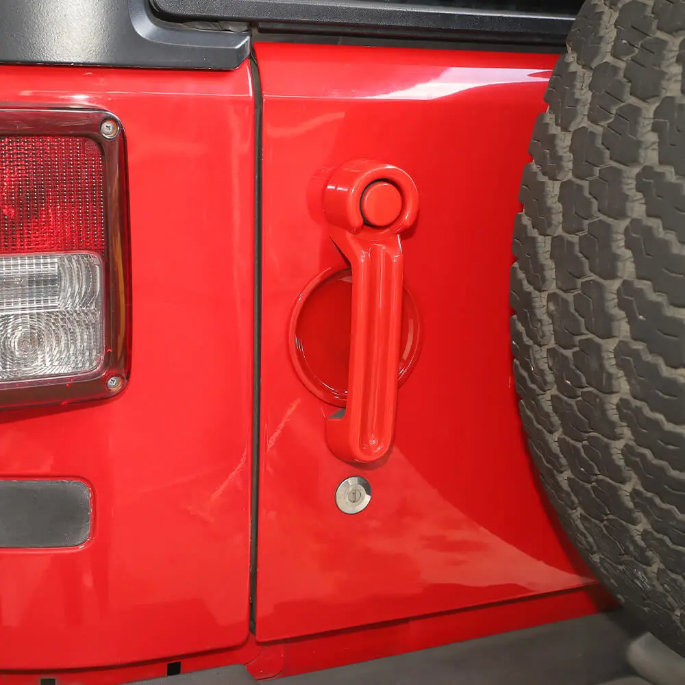 For 2007-2018 Jeep Wrangler JKU 4Door Door Handle Trim & Handles Bowl Decor Cover Kit - Image 4