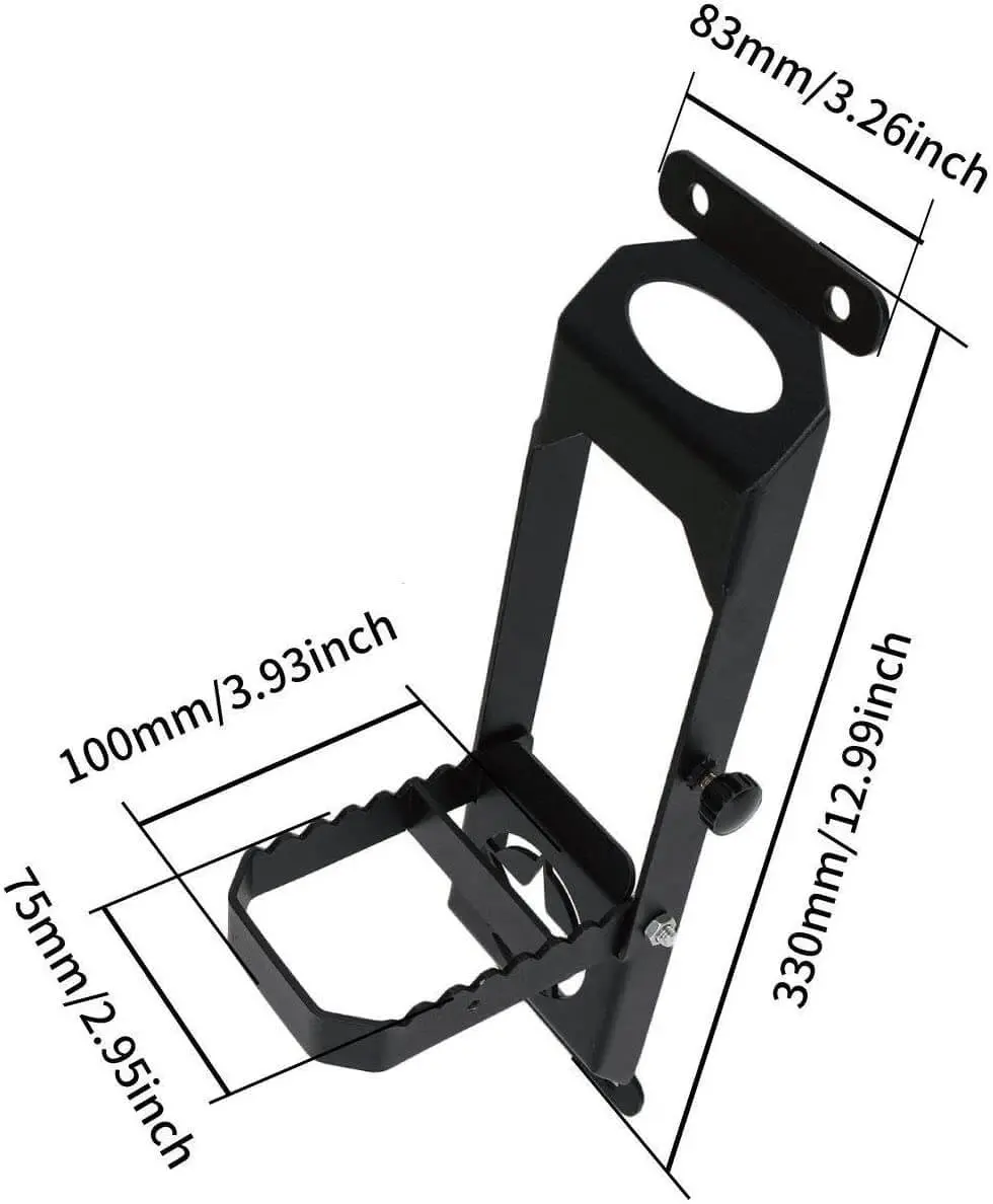 For 2007+ Jeep Wrangler JK JKU JL JLU JT Door Hinge Step Foot Peg Folding Foot Pedal - Image 3