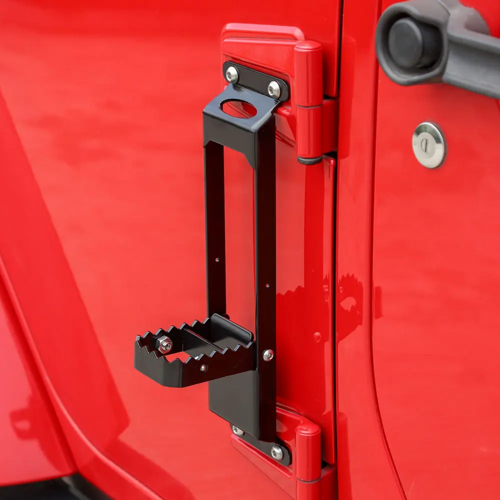 For Jeep Wrangler JK JKU Wrangler JL JLU & Gladiators JT Door Hinge Step Foot Peg Pedal Foldable - Image 4