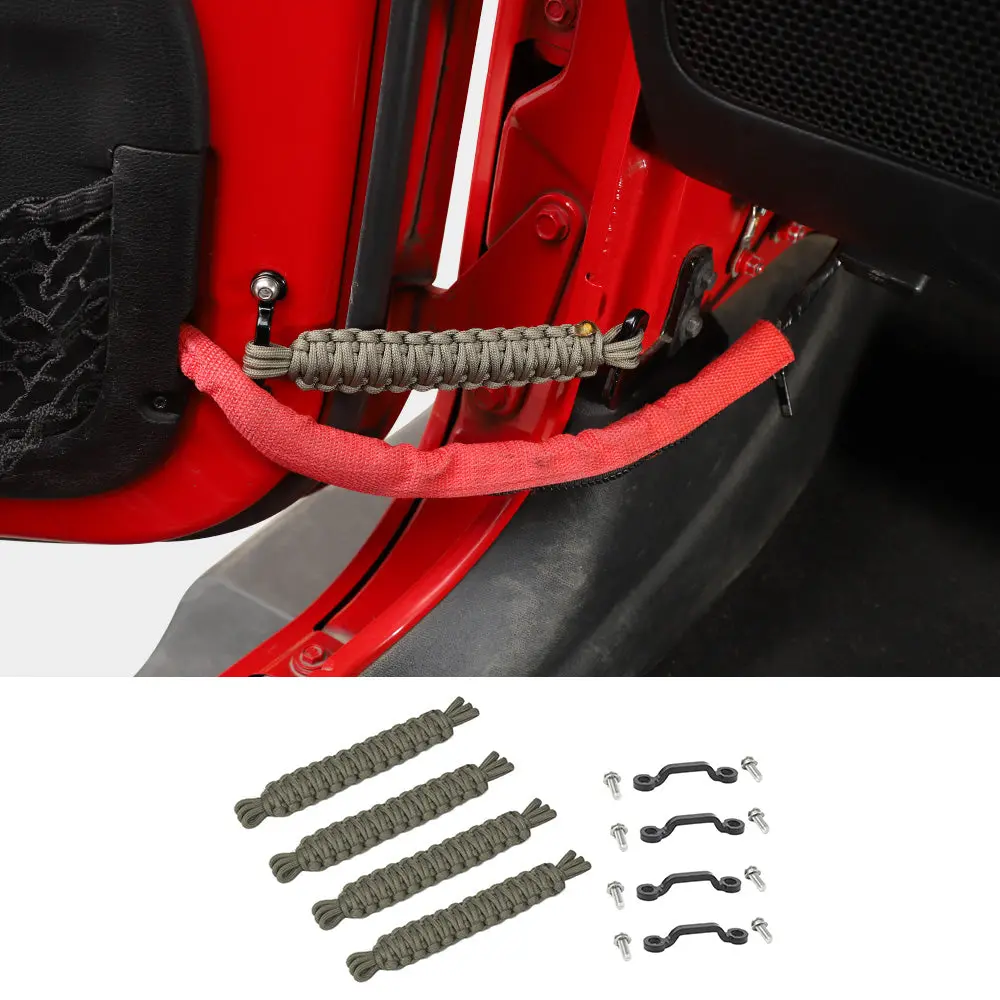For 2007-2018 Jeep Wrangler JK JKU Door Limiting Strap & Stopper Straps - Image 13
