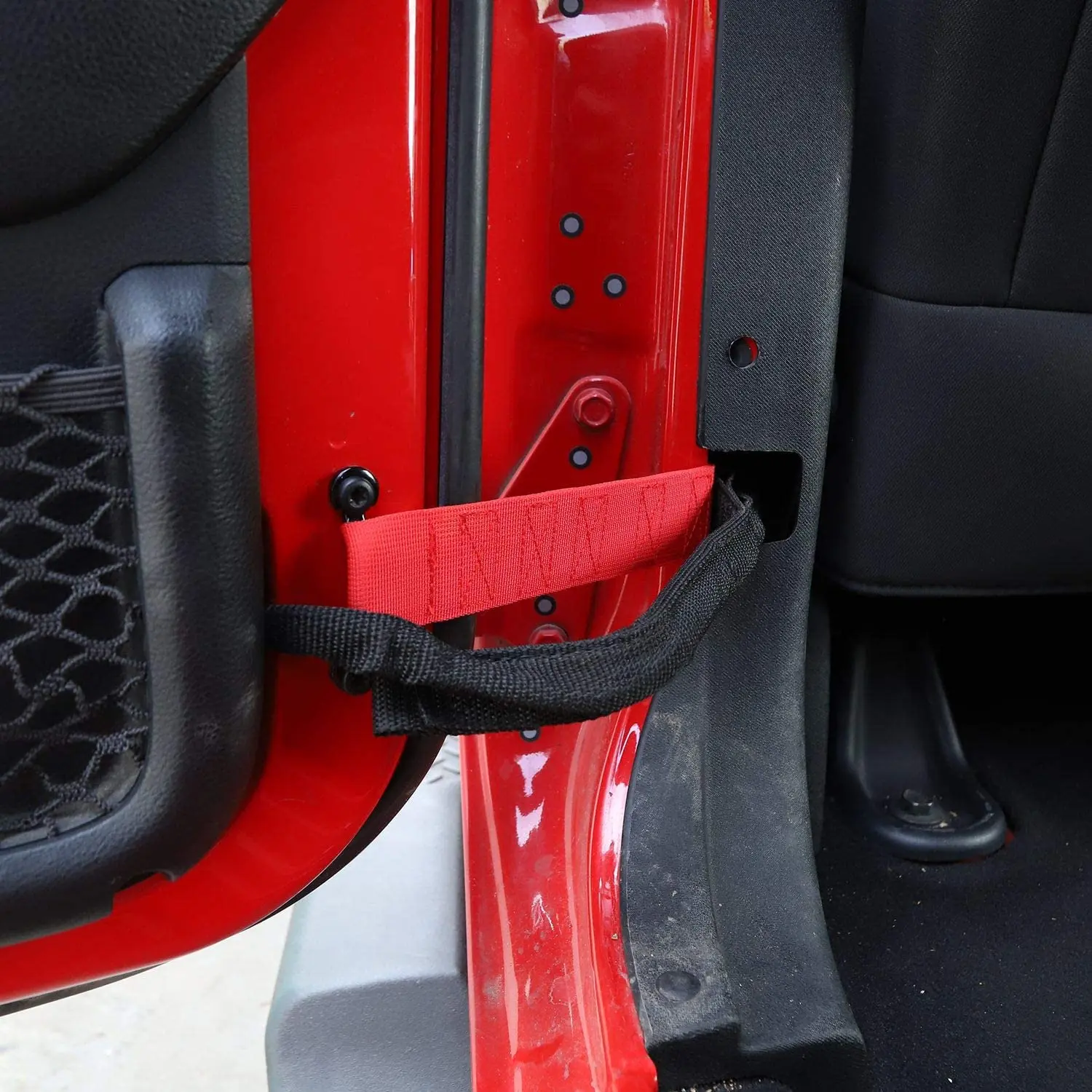 For 2007-2018 Jeep Wrangler JK JKU Door Limiting Straps Load 1000 Lb 4pcs/set - Image 2
