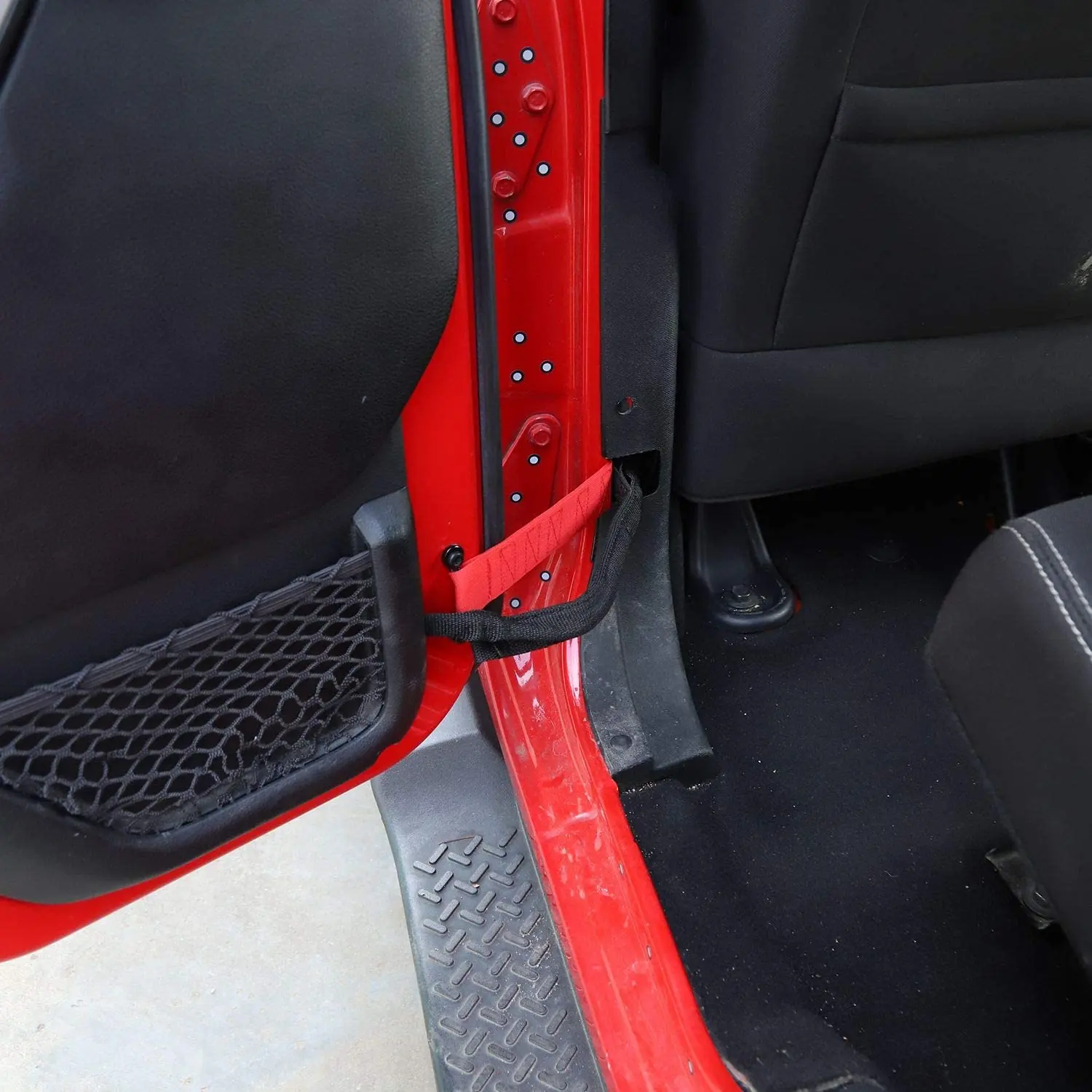 For 2007-2018 Jeep Wrangler JK JKU Door Limiting Straps Load 1000 Lb 4pcs/set - Image 3