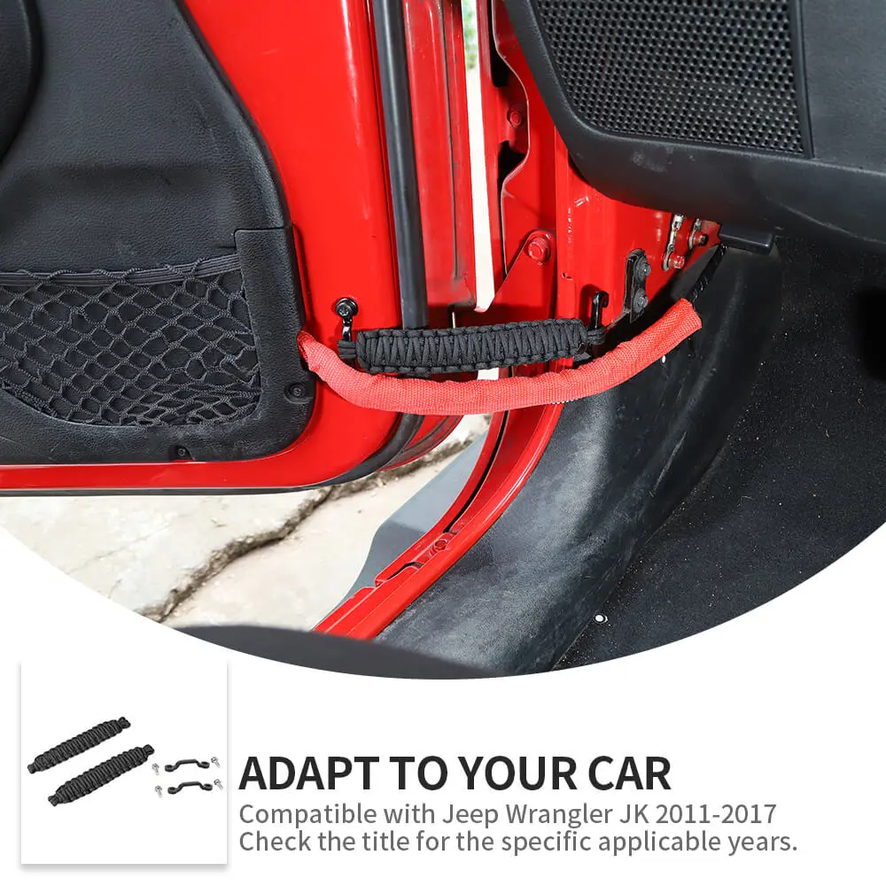 For Jeep Wrangler YJ TJ JK JKU JL JLU & Gladiator JT 4 x Door Limiting Strap & Stopper Straps - Image 10