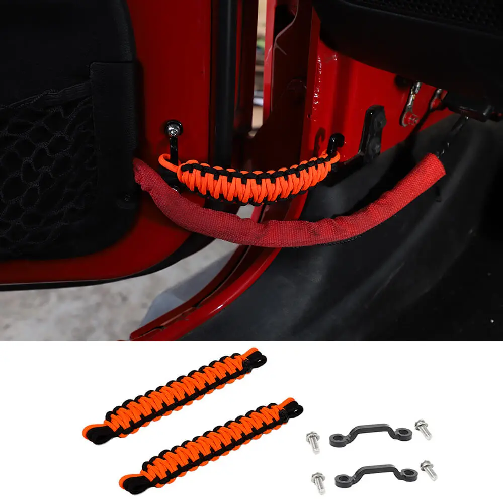 For Jeep Wrangler YJ TJ JK JKU JL JLU & Gladiator JT 4 x Door Limiting Strap & Stopper Straps - Image 23