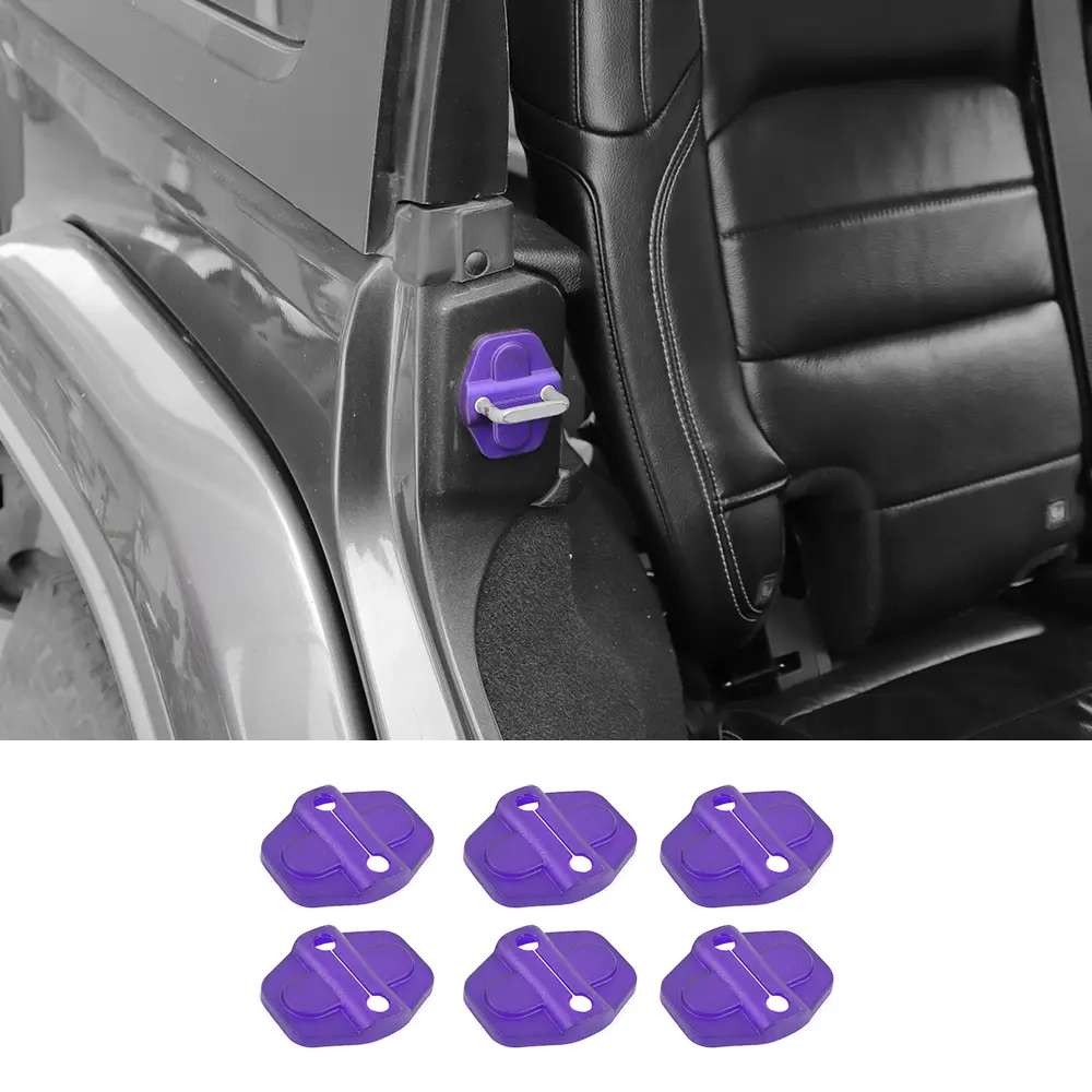 For 2018+ Jeep Wrangler JL JLU & Gladiator JT Door Latch Cover Lock Buckle Cover Trim - Image 14