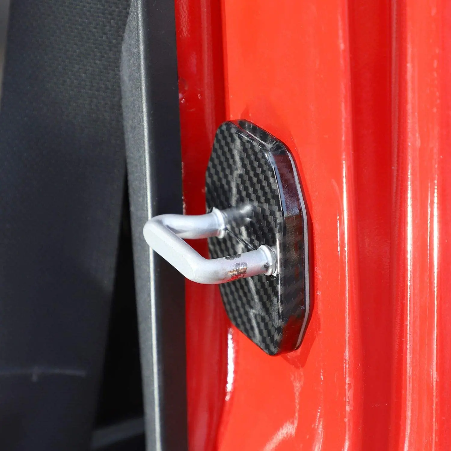 For 2007-2018 Jeep Wrangler JK JKU/ 16+ Renegade/ 14+ Cherokee/ 11+ Grand Cherokee 6x Door Lock Covers Protection Trim - Image 4
