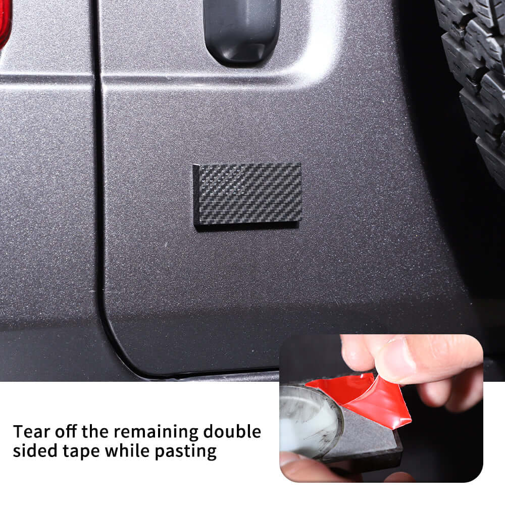 For Jeep Wrangler TJ JK JL JT Door Lock Trim Cover American Flag Tailgate Lock Exterior Kit - Image 5