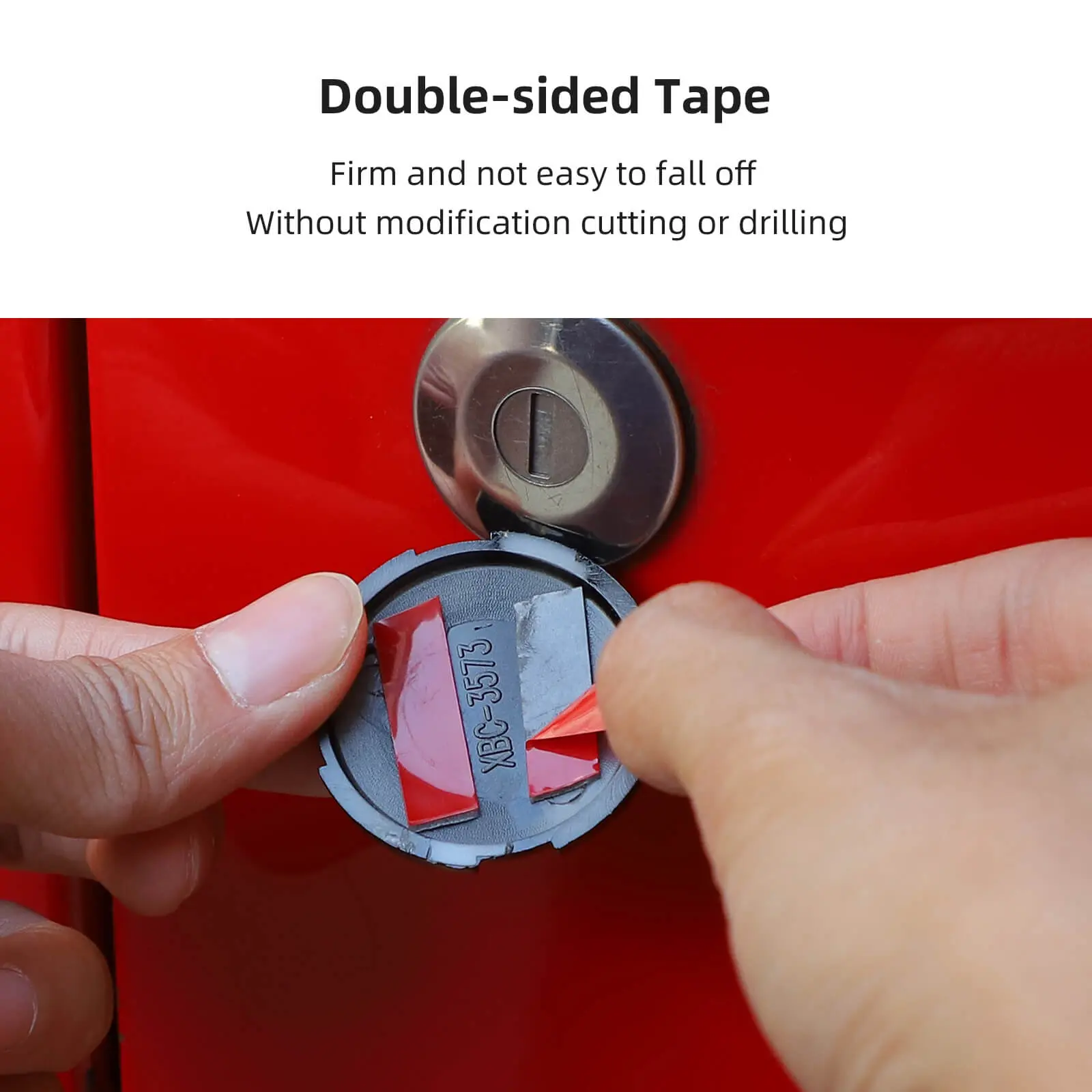 For Jeep Wrangler JK JKU Door Lock Trim Cover ABS 3pc - Image 5
