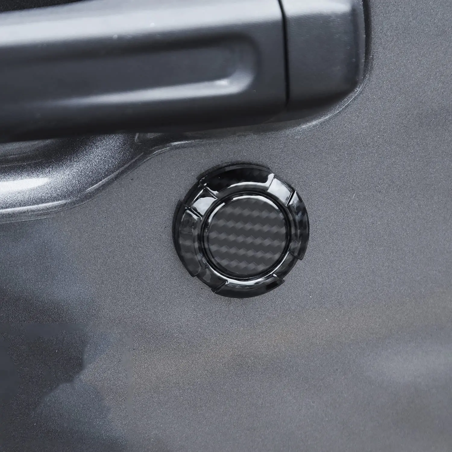 For 2018+ Jeep Wrangler JL Gladiator JT Door Lock Keyhole Trim Cover - Image 4