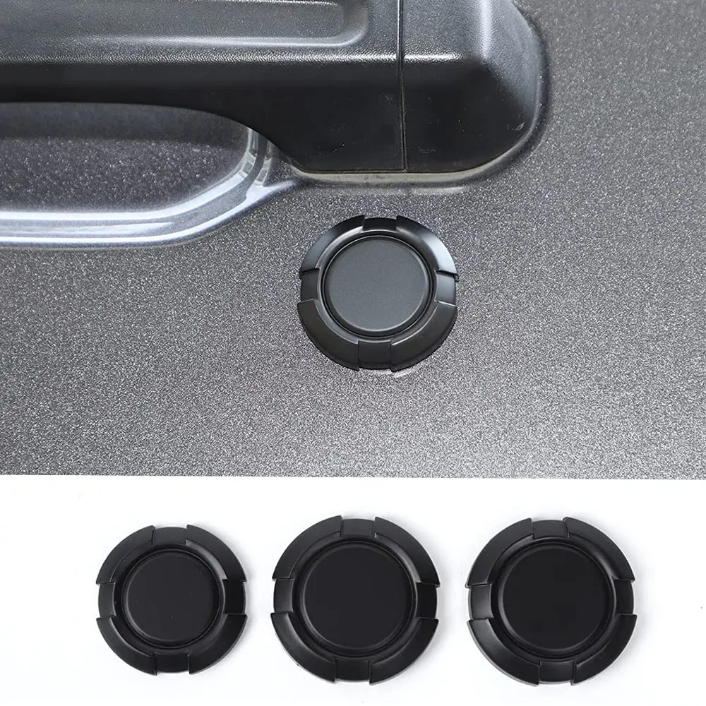 For 2018+ Jeep Wrangler JL Gladiator JT Door Lock Keyhole Trim Cover - Image 8