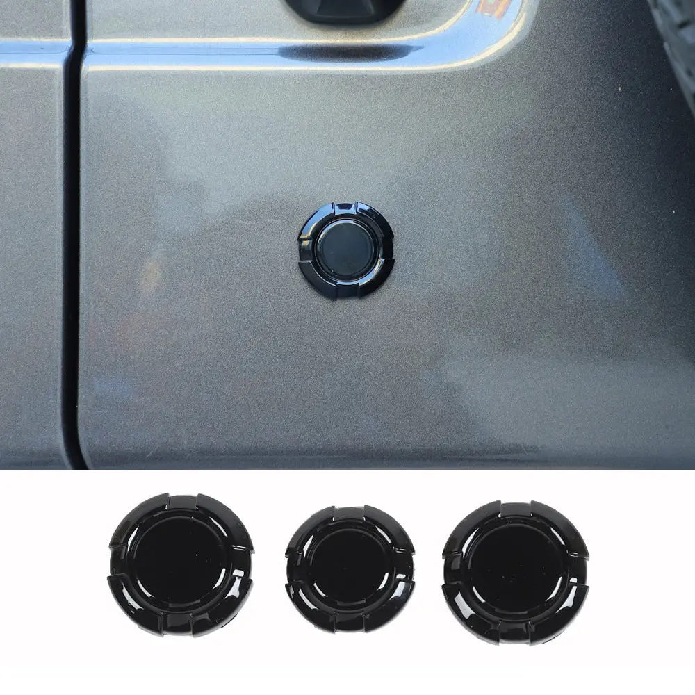 For 2018+ Jeep Wrangler JL Gladiator JT Door Lock Keyhole Trim Cover - Image 9