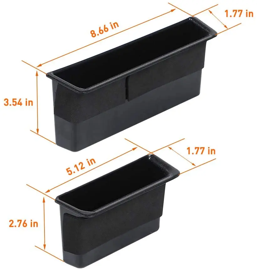 For 2007-2010 Jeep Wrangler JK JKU 4 PCS Inner Door Handle Pocket Storage Box, Organizer Grab Handle Bin - Image 6