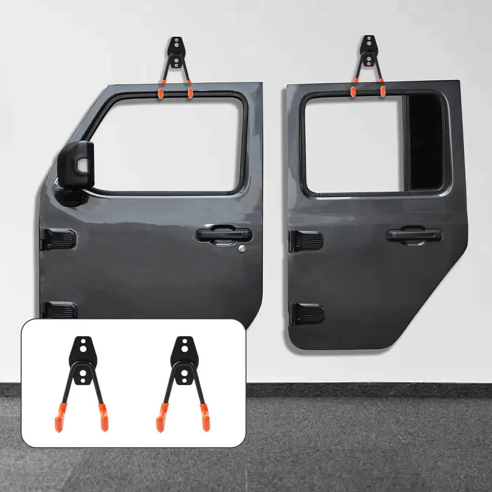 For Jeep Wrangler Universal Door Storage Hanger Removable Wall-Mounted Rack Bracket Hanging - Image 3