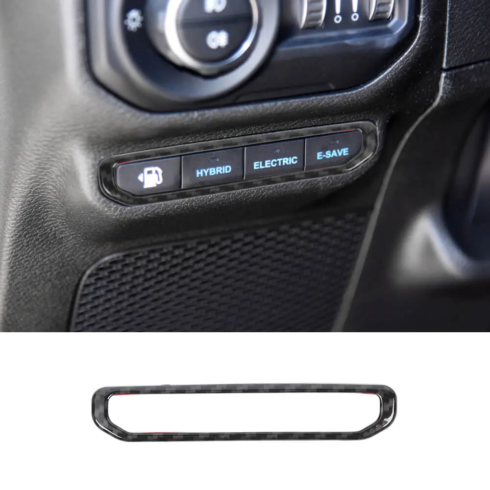 For 2021+ Jeep Wrangler JL 4Xe Electric Mode Button Switch Cover Trim Bezel
