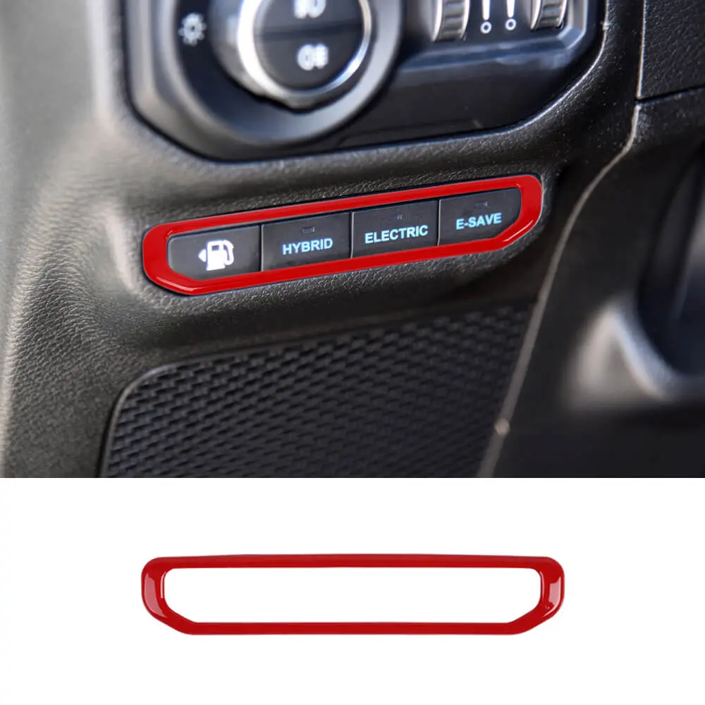 For 2021+ Jeep Wrangler JL 4Xe Electric Mode Button Switch Cover Trim Bezel - Image 10