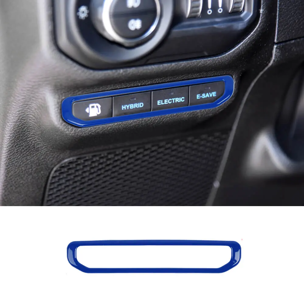 For 2021+ Jeep Wrangler JL 4Xe Electric Mode Button Switch Cover Trim Bezel - Image 14