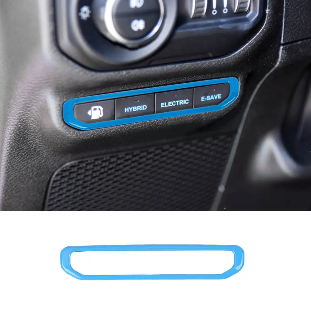For 2021+ Jeep Wrangler JL 4Xe Electric Mode Button Switch Cover Trim Bezel - Image 15