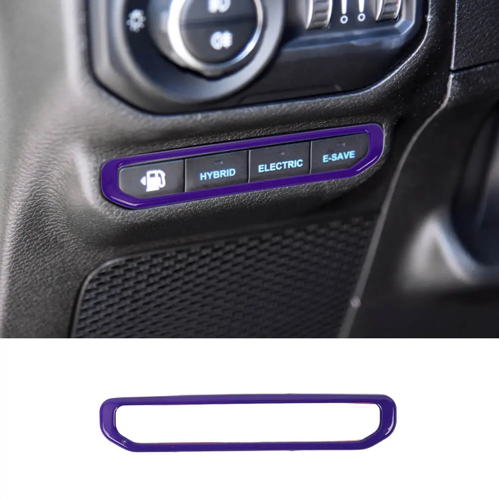 For 2021+ Jeep Wrangler JL 4Xe Electric Mode Button Switch Cover Trim Bezel - Image 16