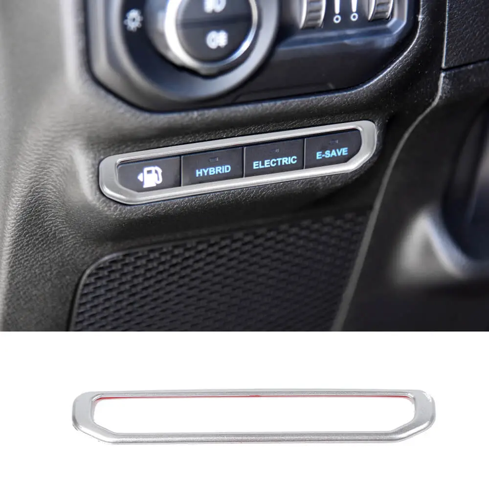 For 2021+ Jeep Wrangler JL 4Xe Electric Mode Button Switch Cover Trim Bezel - Image 17