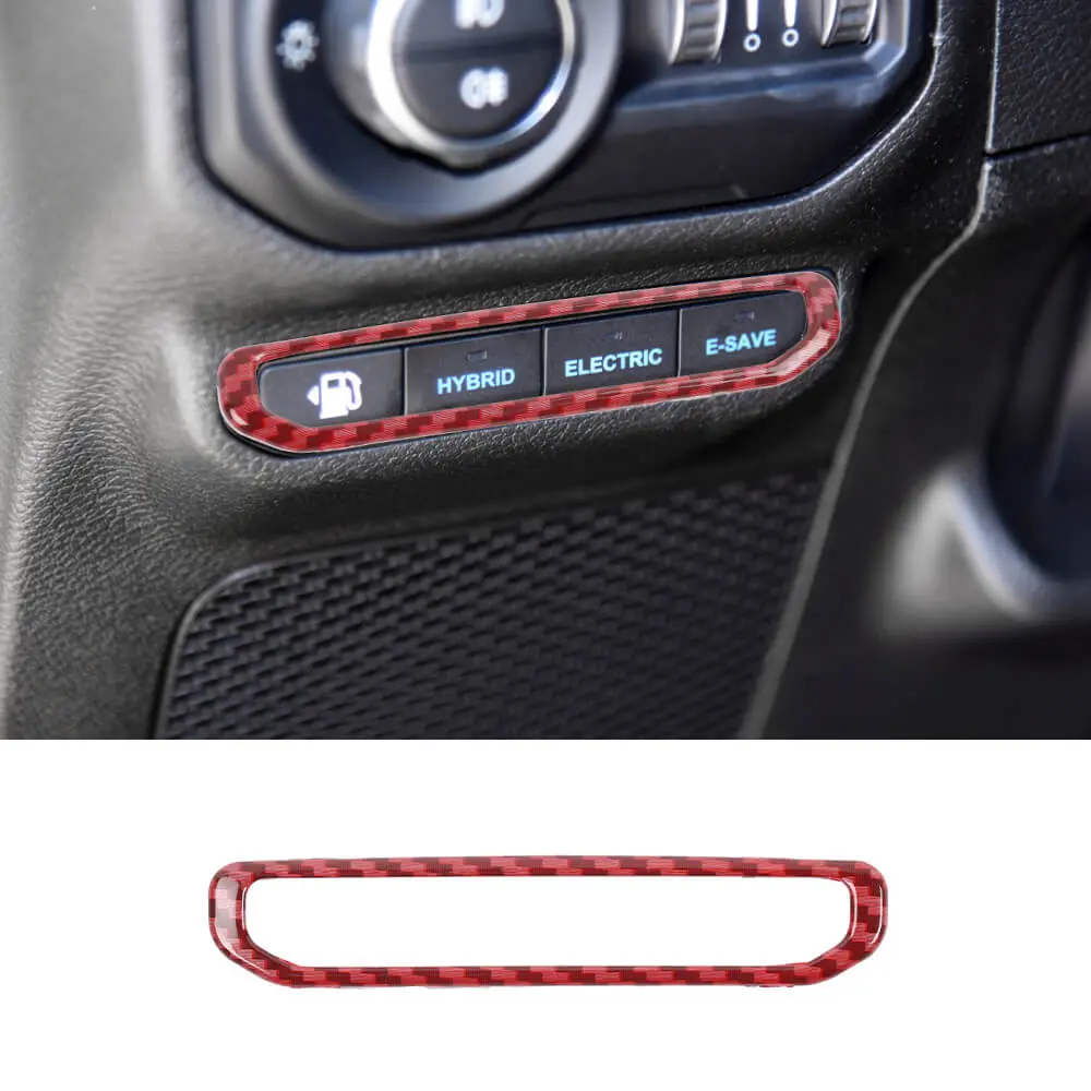 For 2021+ Jeep Wrangler JL 4Xe Electric Mode Button Switch Cover Trim Bezel - Image 19