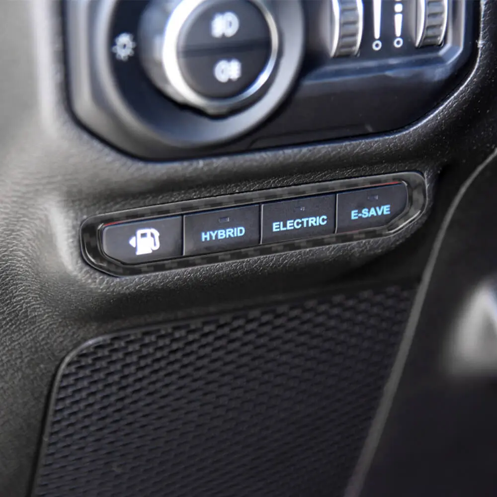 For 2021+ Jeep Wrangler JL 4Xe Electric Mode Button Switch Cover Trim Bezel - Image 3