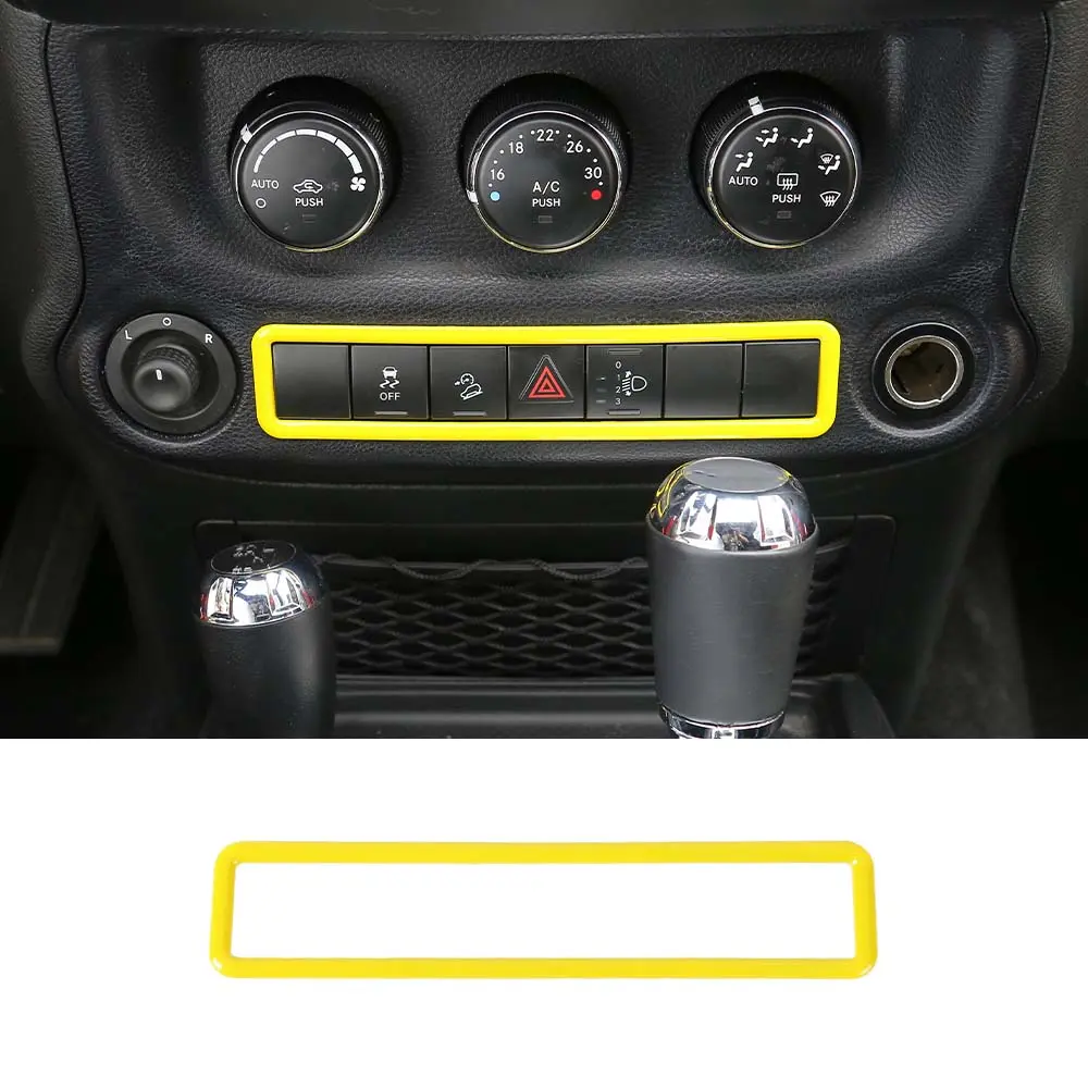 For 2011-2018 Jeep Wrangler JK Emergency Lamp Lights Switch Frame Trim - Image 12