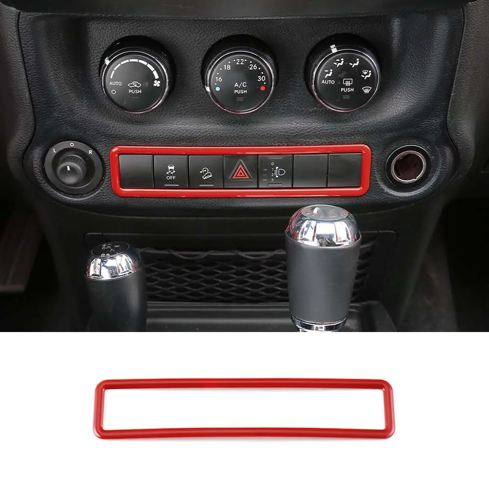 For 2011-2018 Jeep Wrangler JK Emergency Lamp Lights Switch Frame Trim - Image 13