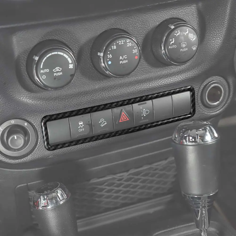 For 2011-2018 Jeep Wrangler JK Emergency Lamp Lights Switch Frame Trim - Image 5