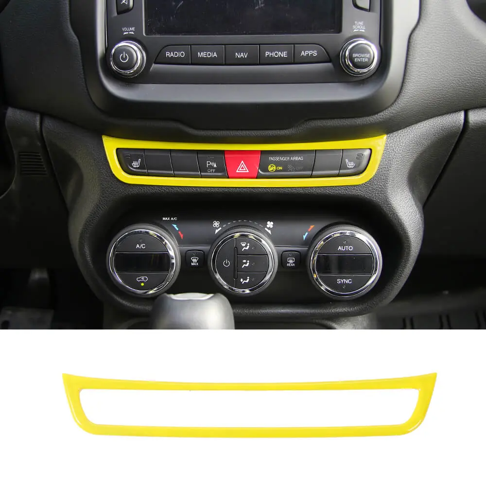 For 2015-2017 Jeep Renegade Emergency Light Switch Frame Decoration Trim - Image 12