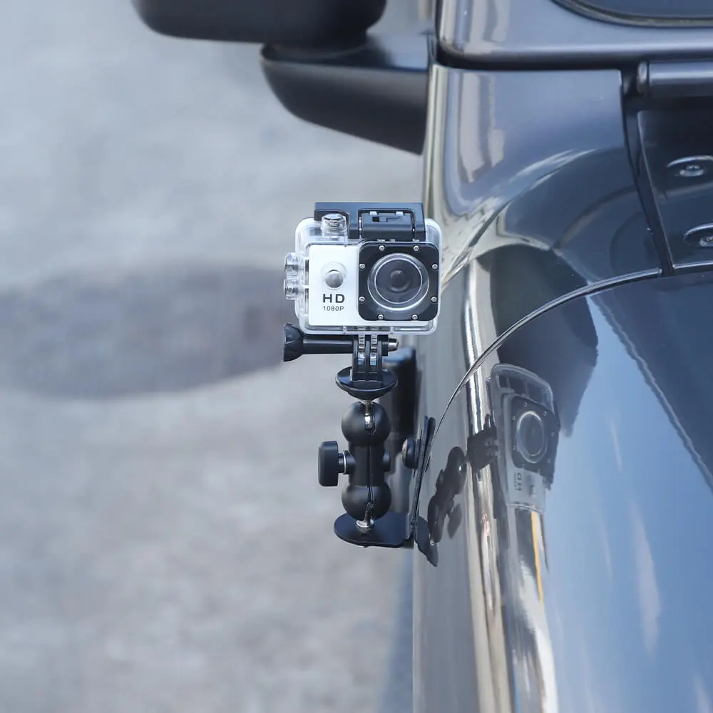 For Jeep Wrangler JK JL & Gladiator JT Engine Hood Corner Action Camera Bracket Stand - Image 3