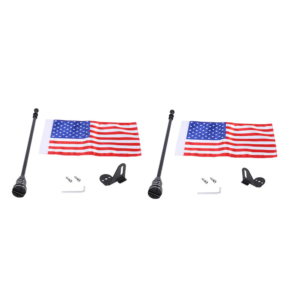 For Jeep Wrangler JK JL & Gladiator JT Engine Hood Corner Side Flag Mount, Flagpole Holder Bracket - Image 7
