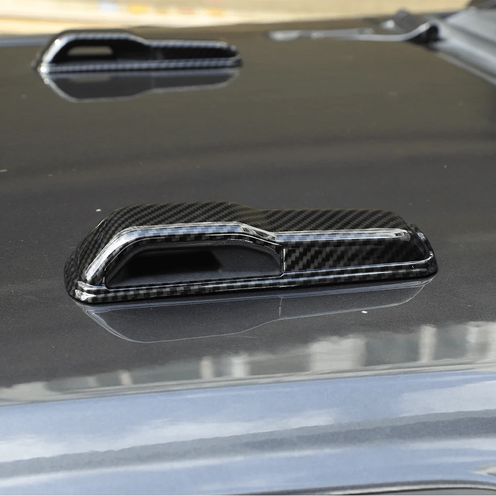 For 2018+ Jeep Wrangler JL & Gladiator JT 2 PCS Engine Hood Bumper Cover Decoration Trim Style-B - Image 6