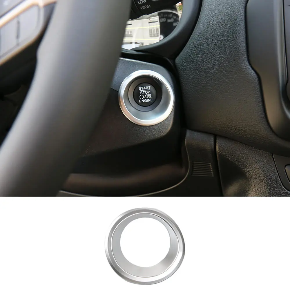 For Jeep 2015+ Renegade & 2017-2020 Compass Engine Start Stop Button Trim Ring Cover - Image 14
