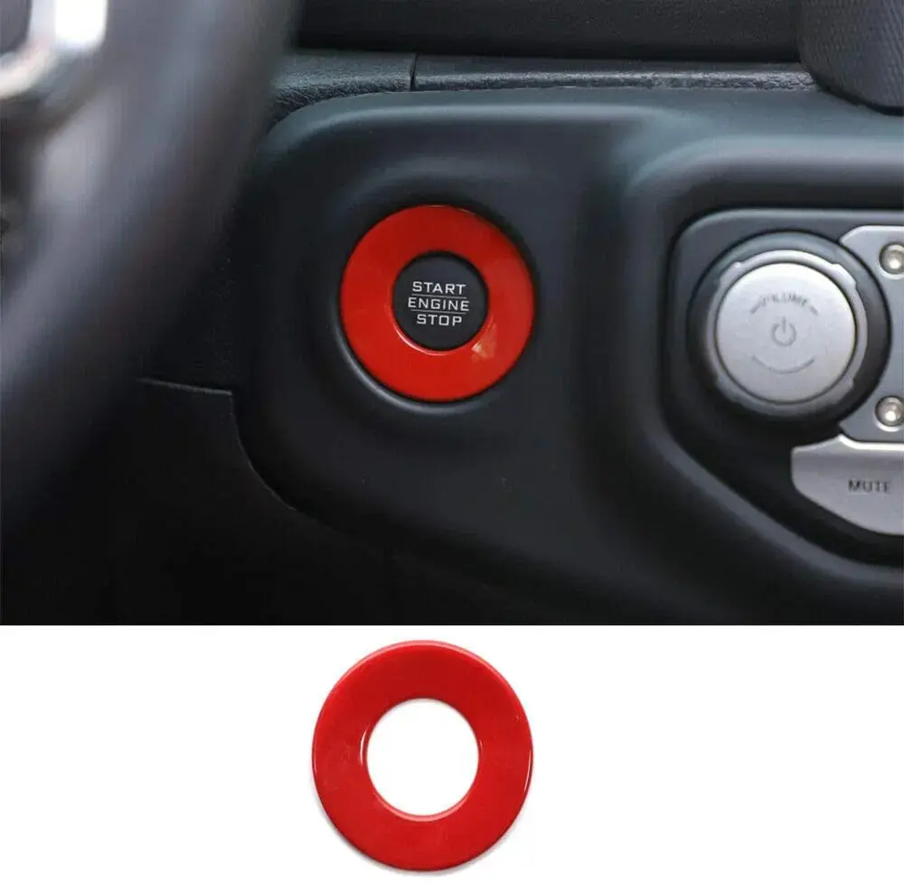 For 2018+ Jeep Wrangler JL, JLU & Gladiator JT Engine Start Button Trim Cover – Ignition Badge Accent Ring - Image 21