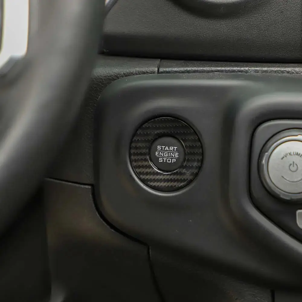 For 2018+ Jeep Wrangler JL, JLU & Gladiator JT Engine Start Button Trim Cover – Ignition Badge Accent Ring - Image 4