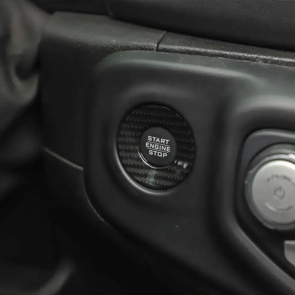 For 2018+ Jeep Wrangler JL, JLU & Gladiator JT Engine Start Button Trim Cover – Ignition Badge Accent Ring - Image 6