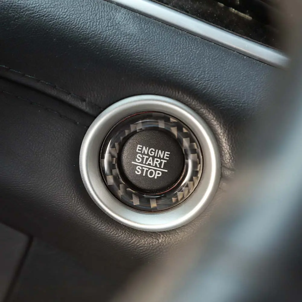 For Jeep 2014- 2021 Grand Cherokee/ 2014+ Cherokee Engine Start Stop Switch Trim Ring - Image 5