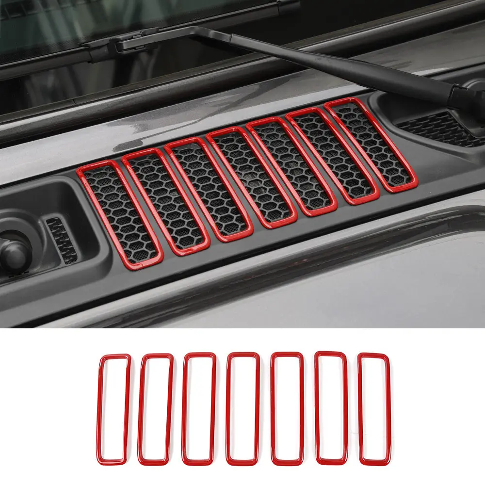 For 2018+ Jeep Wrangler JL JLU Exterior Cover Trim Full Set Available Separately Red - Image 10