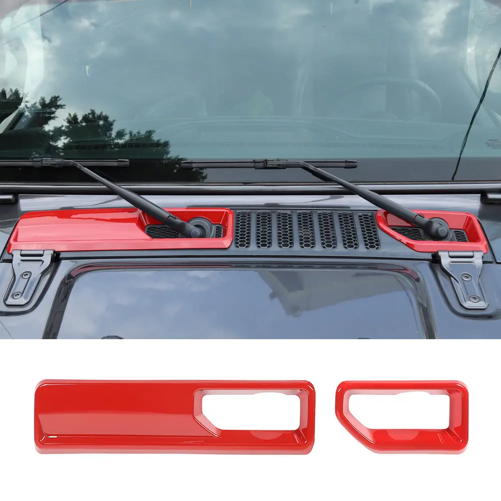 For 2018+ Jeep Wrangler JL JLU Exterior Cover Trim Full Set Available Separately Red - Image 11