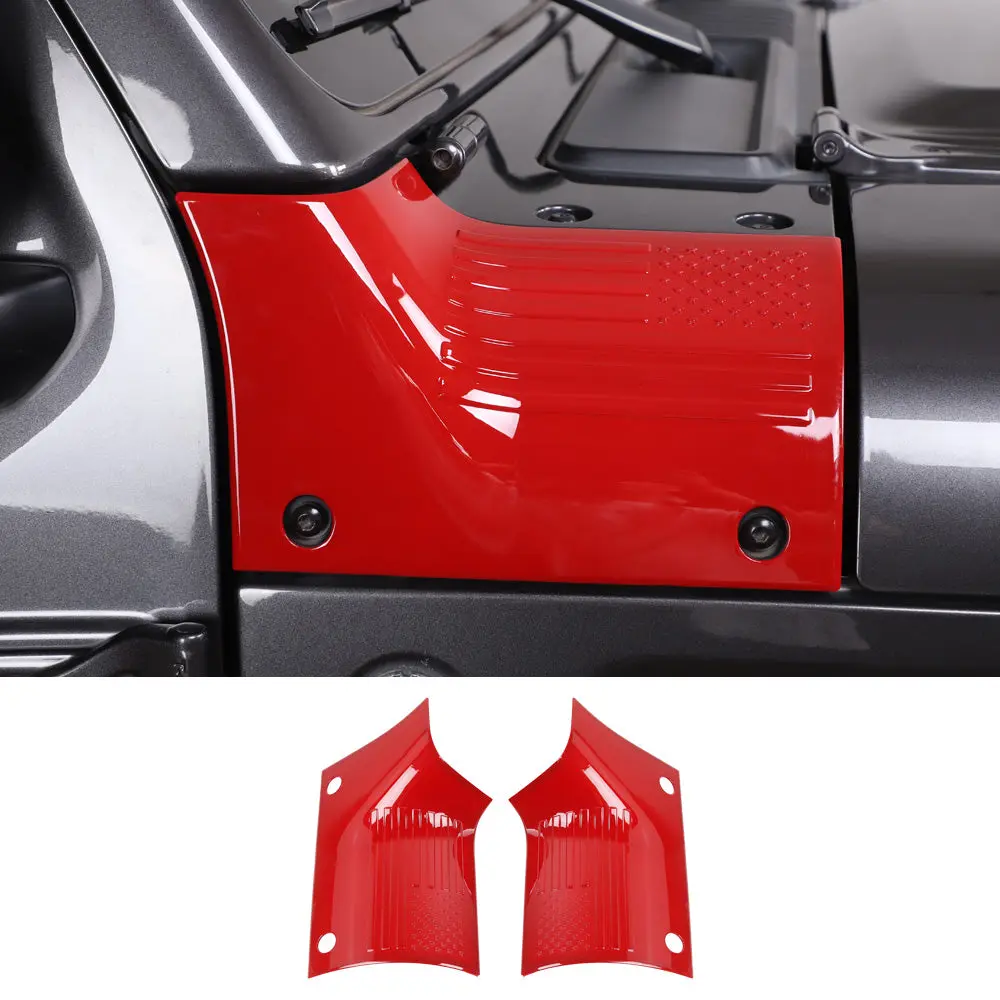 For 2018+ Jeep Wrangler JL JLU Exterior Cover Trim Full Set Available Separately Red - Image 15