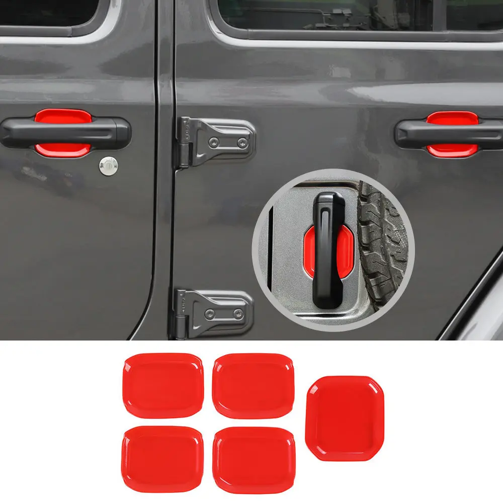For 2018+ Jeep Wrangler JL JLU Exterior Cover Trim Full Set Available Separately Red - Image 18