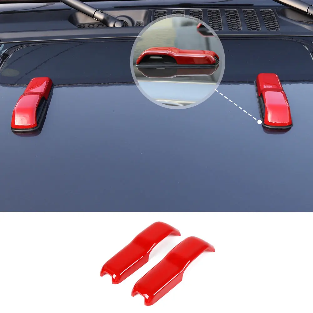 For 2018+ Jeep Wrangler JL JLU Exterior Cover Trim Full Set Available Separately Red - Image 6